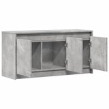 TV ormarić s LED svjetlima boja betona 100x34x50 cm drveni | shoptok.hr