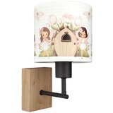 Brilagi Zidna lampa BOBO WOOD 1xE27/25W/230V hrast/crna/bela/ružičasta/vile Cene