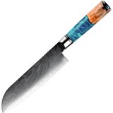 IZMAEL Damaskasti kuhinjski nož SH-39329 - Santoku / Plava Cijene