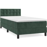  The Living Store Box spring postelja z vzmetnico temno zelena 80x200 cm žamet - Box Spring Postelja, (21455778) | Shoptok.si