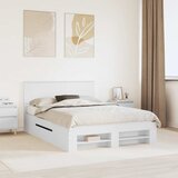  Krevetna konstrukcija Bijelo 140 x 200 cm Konstruirano drvo | shoptok.hr