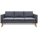 Maison Chic kavč - Sofa - Kanape trosed iz blaga temno sive barve, (21727165) Cene