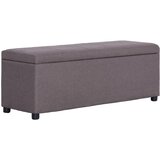 The Living Store Klop s prostorom za shranjevanje 116 cm taupe poliester - Klop, (21493870) Cene