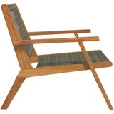  Vrtni namještaj 2 pcs Siva 67 x 78 x 73 cm Čvrsto drvo akacije | shoptok.hr