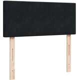  Krevet box spring s madracem crni 120 x 190 cm baršunasti | shoptok.hr