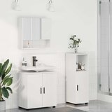  Set namještaja za kupaonicu Zidne s pohranom 3 pcs Bijelo | shoptok.hr