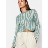 Trendyol ženski duks Twoaw24Kz00694, zelena-mint | Eponuda.com