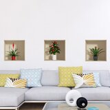 Ambiance Set od 3 naljepnice s 3D efektom Flower Cijene