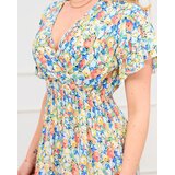 Resti Yellow women's floral maxi dress - Clothing | Shoptok.si