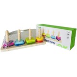 Tooky Toy sorter oblika sa šarenim montessori kockama | shoptok.hr