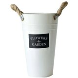 Master Vazna limena Flower 18x30x12cm 01231214 bijela | Eponuda.ba