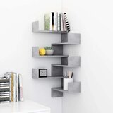 vidaXL Stenske kotne police 2 kosa betonsko sive 40x40x50cm iverna pl., (20620346) | Shoptok.si