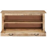 vidaXL klop s prostorom za shranjevanje 85x40x45 cm trden mangov les | Shoptok.si