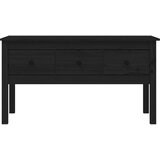  Stolić za kavu crni 102x49x55 cm od masivne borovine | shoptok.hr