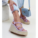 Gemre Purple wedge sandals Mara | Shoptok.si