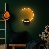 Opviq lights Crna LED zidna lampa ø 10 cm Moon – | shoptok.hr