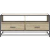 vidaXL Klubska mizica sonoma hrast 100x50x45 cm inženir. les in kovina | Shoptok.si
