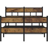  Metalni okvir kreveta bez madraca boja hrasta 120x190 cm | shoptok.hr