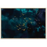  Slika - Sky Before the Storm (1 Part) Wide 60x40 U prirodnom drvenom okviru | shoptok.hr