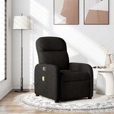 vidaXL Masažni naslonjač od tkanine crni | shoptok.hr