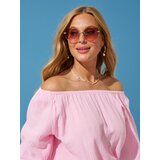 Sinsay Pamučna bluza puf rukava | shoptok.hr