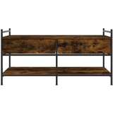 vidaXL Klubska mizica dimljeni hrast 99x50x50 cm inženirski les | Shoptok.si