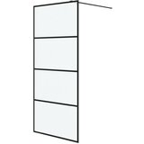 Furnova Pregrada za tuš črna 90x195 cm motno ESG steklo, (21917929) | Shoptok.si