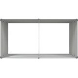  Cvetlično korito Svetlo siva 195 x 100 x 75 cm Cinkana jeklena, (5000207665) | Shoptok.si