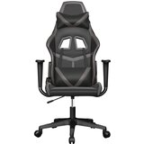  Masažna igraća stolica crno-siva od umjetne kože | shoptok.hr