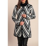 Fenzy Pleteni Kardigan S Uzorkom, Sivo/Crno/Bijelo | shoptok.hr