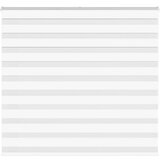 vidaXL Zebra senčilo bela 160x150 cm tkanina širina 155,9cm poliester | Shoptok.si
