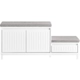 SoBuy stojalo za čevlje, klop za čevlje, omara za čevlje s klopjo FSR172-W, (22108590) | Shoptok.si