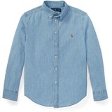 Polo Ralph Lauren Srajca moder denim / rjava / bela Cene