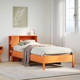 vidaXL Krevet s regalom za knjige bez madraca 90 x 190 cm od borovine Cijene