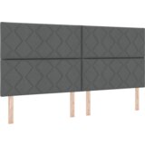 Box Spring Krevet s Madracem Tamno Siva 200x200 cm Tkanina | shoptok.hr