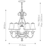 Elstead Lighting Elstead Plantation Lestenec s 7 lučmi, več krakov, bronast zaključek, E14, (22099625) | Shoptok.si