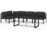  6-dijelna vrtna garnitura s jastucima aluminijska antracit | shoptok.hr