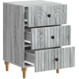 vidaXL Noćni ormar Siva sonoma 43x 41 x 66 5 cm Konstruirano drvo - Siva sonoma | shoptok.hr
