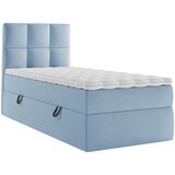 MID.YOU POSTELJA Z VZMETNICO 90 cm x 200 cm , les, tekstil, leseni material modra | Shoptok.si