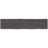 Stolna ploča tamnosmeđa 180 x 40 x (2-6) cm obrađena hrastovina | shoptok.hr