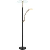 Globo 58909B - LED prigušiva stojeća lampa TIRANA 40W/230V + 5,5W crna | Eponuda.com