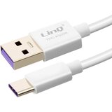 LINQ Kabel USB tipa C 5A Supercharge, hitro polnjenje in sinhronizacija 1m, - bel, (20618056) Cene