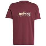 Adidas Majice s kratkimi rokavi Illust Lin Bordo Cene