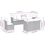  8-dijelni set vrtnih sofa od poliratana s jastucima crni | shoptok.hr