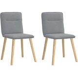 vidaXL Jedilni stoli 2 kosa svetlo sivo blago | Shoptok.si