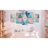  Slika - Oriental Triangles (5 Parts) Wide 200x100 | shoptok.hr
