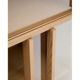 Kave Home Vitrina u dekoru hrasta s kliznim vratima u prirodnoj boji 100x174x40 cm Helvine – | shoptok.hr