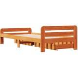  Okvir kreveta bez madraca voštano smeđi 75 x 190 cm od borovine | shoptok.hr