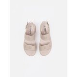 GOODIN Light beige lightweight sandals with a thick sole | Shoptok.si