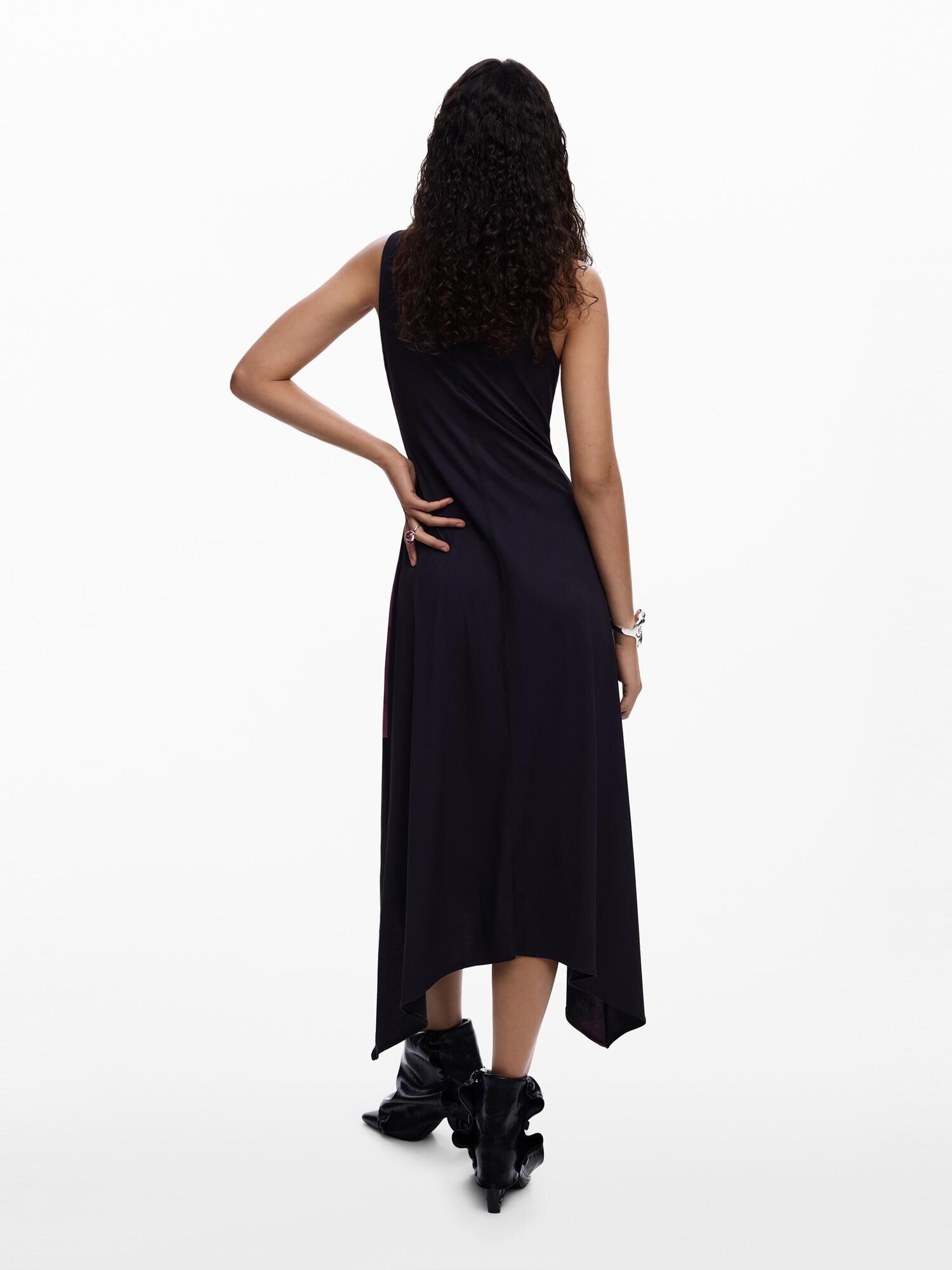 Desigual Haljina tamno roza / crna | shoptok.hr